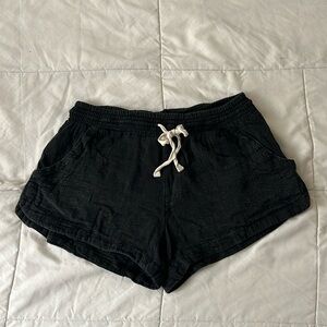 RIPCURL Summer shorts-Black, Size XS, elastic with tie string